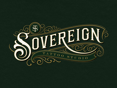 Sovereign Tattoo design hand lettering lettering logo logotype type typography