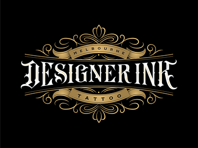 Designer Ink branding calligraphy design hand lettering lettering logo logotype type typography