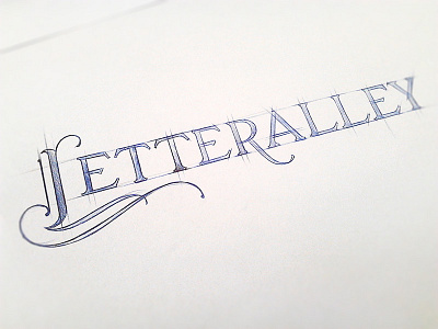 Letteralley branding concept hand lettering identity lettering logo logotype retro sketch typography vintage