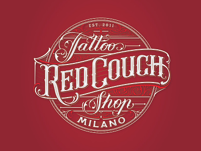 Red Couch Tattoo apparell calligraphy drawing fashion graphic design hand lettering lettering sketch type typography vintage