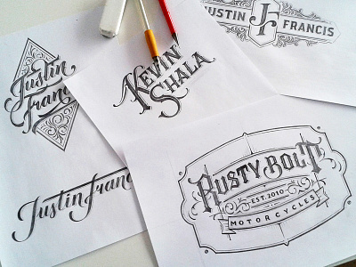 Recent Projects branding calligraphy drawing graphic design hand lettering lettering logo logotype sketch type typography vintage