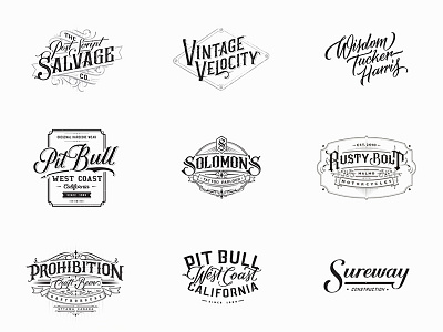 Logo & Lettering badge branding calligraphy classic concept hand lettering identity lettering logo logotype sign typography