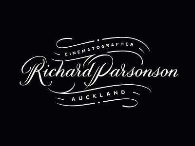 Richard Parsonson calligraphy gold handlettering handmade lettering logo logotype mark sign tattoo type typography