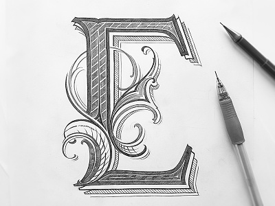 Hand Lettering Iii calligraphy capital letter custom lettering design detail drawing handlettering letterin letters typography