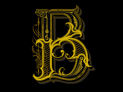 B custom lettering design drawing handlettering lettering pencil sketching type typography