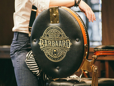 Barbaard barber branding handlettering lettering logo type typography