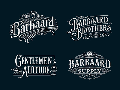 Barbaard branding calligraphy classic clothing hand lettering handlettering identity label lettering logo logotype retro sign type typography vintage