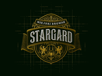 Stargard Brewery badge beer branding brewery craft hand lettering lettering logo logotype type typography vintage