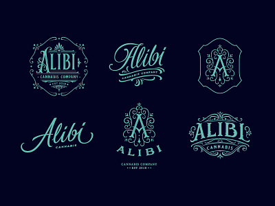 Logos and marks for the cannabis brand