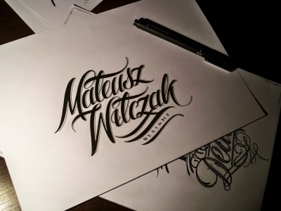 mateuszwitczakdesigns.com calligraphy custom hand lettering lettering logo typography
