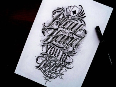 hand lettering for tshirt
