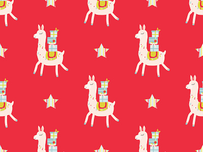Christmas lama pattern advent alpaca christmas lama pattern