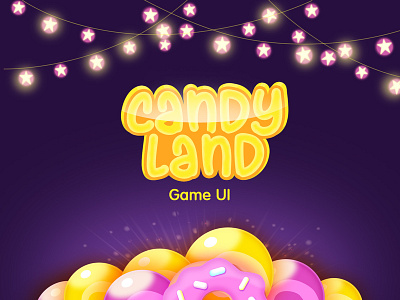 Candy game logo candy cg game game ui logo