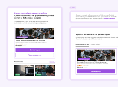 Redesign Udemy Explorations #2 context actions design education explorations flat learning lms online courses protoype purple saas udemy ui uxui