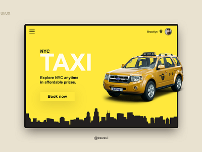 Nyc Taxi design design art nyc photoshop taxi ui ui ux ui ux design we design web website