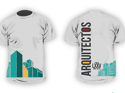 Arquitectos 2015 tshirt design tshirt mockup