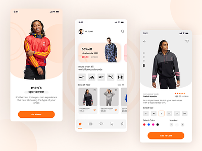 Sporty Fashion App app branding design e commerce fashion fashion app fashion brand figma icon illustration ios online store product shop store stylish typography ui ux