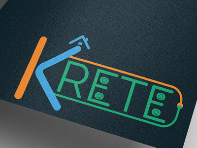 Krete-logo & brand identity design brand identity icon illustration logo typography
