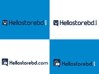 HELLOSTOREBD.COM -Logo Design branding design e shopping icon illustration logo logo 2019 logo a day music band logo new logo
