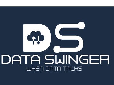 DATA SWINGER-Logo Design icon typography logo a day new logo brand identity illustration logo