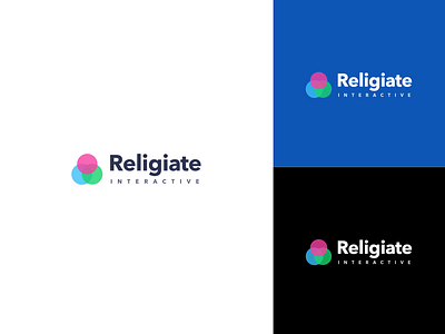 Logo Design [ Religiate Interactive ] brand identity branding colors interactive letter r logo logo design logotype redesign themes typeface typography