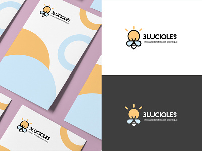 3LUCIOLES LOGO branding design flat graphic icon illustration logo logos vector web