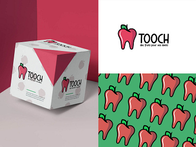 TOOCH - fruit for teeth branding design food fruits graphic icon illustration logo logos web
