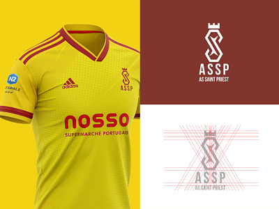 AS Saint Priest rebranding logo branding design football icon illustration logo logos sport vector web