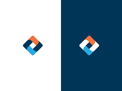 Sensor logo blue logo logo design minimal orange