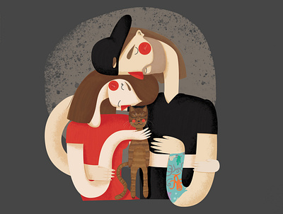 Family portrait character family illustration love people person photoshop relationship romantic self portrait