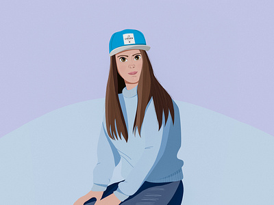 Girl character girl illustration illustrator people person photoshop self portrait