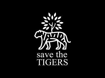 Save The Tigers adobe illustrator graphic desgin illustration logo typography