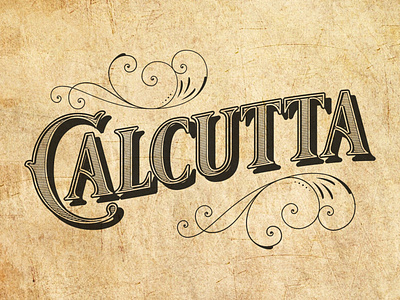 Calcutta Typography Poster