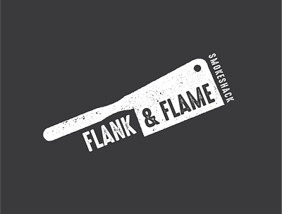 Flank & Flame Smokeshack Logo Concept brand name design graphic design logo logo design logo design concept logo designer logo designs logodesign restaurant restaurant branding restaurant logo smokehouse