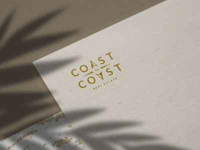 Coast To Coast Real Estate Letterhead branding design graphic design logo logo design