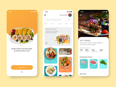 Cookbook App UI Design