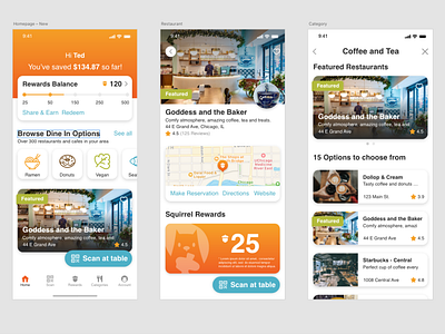 Food Rewards App Design