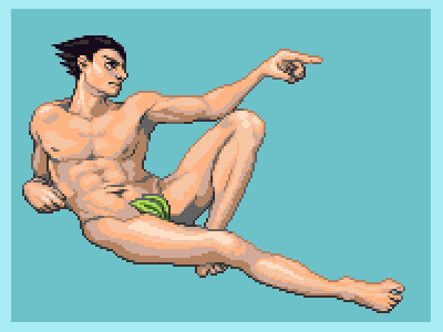 The Creation Of Phoenix Wright fanart illustration pixel art videogames