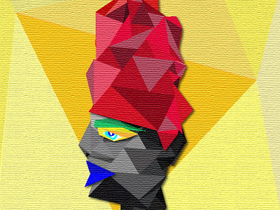 Femme Géométrique color colors design girl graphic design illustration triangle vector woman