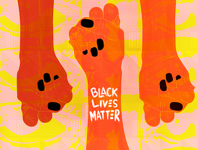 Black Lives Matter animation design doodle flat illustration minimal procreate procreate art typography vector