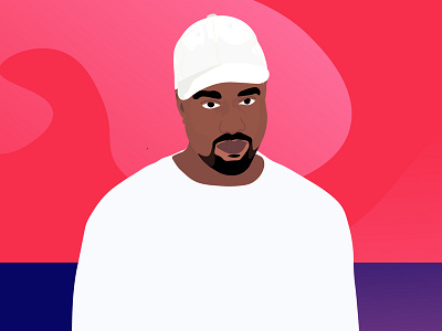 Kanye Illustration animation branding design flat illustration vector