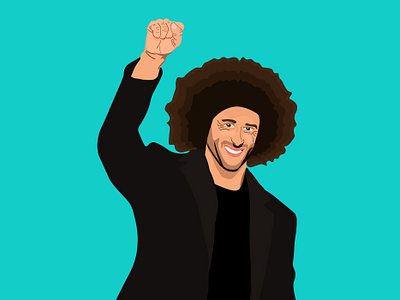 colin kaepernick animation branding design flat illustration minimal vector