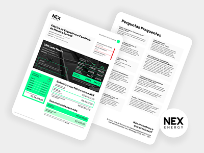 Economy Report - Document branding design energy future pdf print