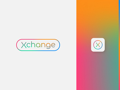 Xchange app icon app icon logo brand branding color design digital gradient gradient logo graphic design identity logo mark modern modern design modern logo tech logo technology