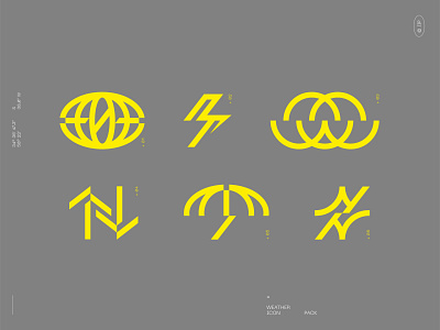 Weather Icon Pack brand branding design digital flat design graphic design icon icon design icon system iconography icons icons pack icons set iconset minimal stroke icons symbols weather weather app weather icon