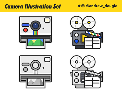 cam illustration camera illustration simple design vector web