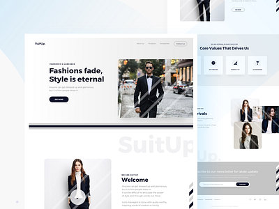SuitUp Landing page