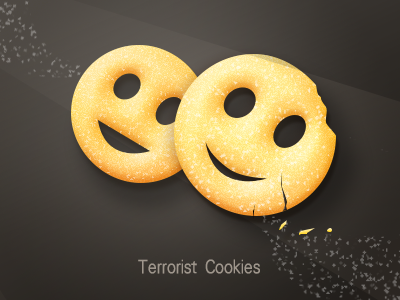 Cookies? brown cookie crunch icon ipad iphone light smile yellow