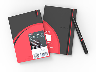 Penconcpet 3d black book concept industry pen red