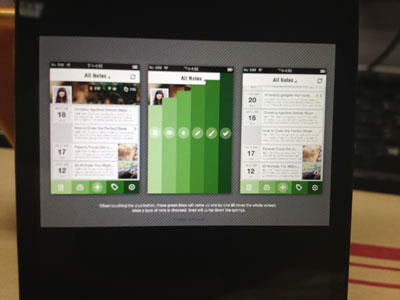 Interaction Creation app apple color green interaction interface ios iphone